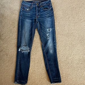 American eagle dark jeans